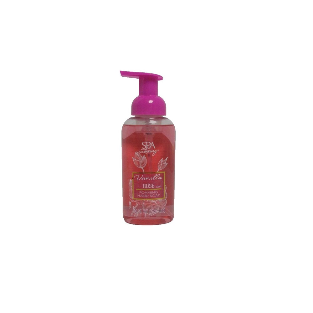 SPA Luxury Vanilla Rose Scent Foaming Hand Soap 10 fl oz  - Gentle